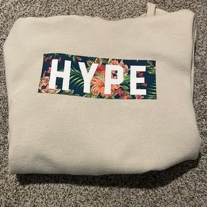 HYPE crème hoodie